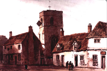 Shefford High Street about 1820